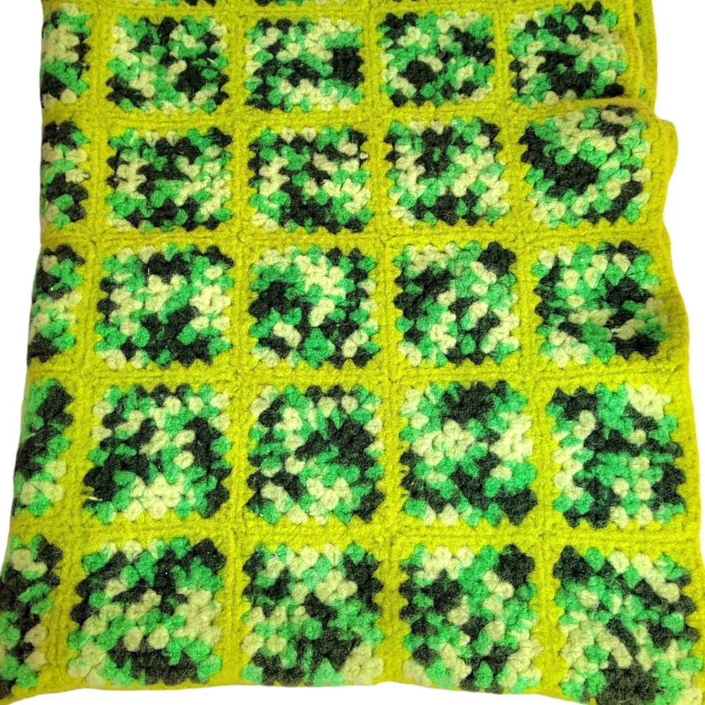 Handmade green yellow